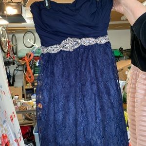 Blue homecoming dress